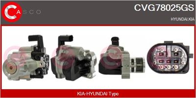Клапан возврата ОГ CASCO CVG78025GS для KIA XCEED