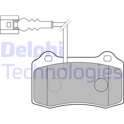 DELPHI LP1753 Тормозные колодки и сигнализаторы  для SEAT LEON (Сеат Леон)