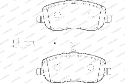 WAGNER WBP20261B Тормозные колодки и сигнализаторы для FIAT CROMA (194_) 1.9 D Multijet (194AXC1B, 194AXC12)