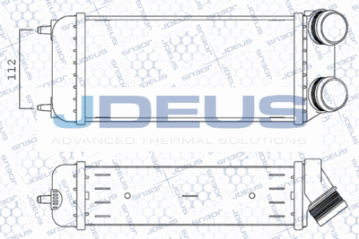 Интеркулер JDEUS M-821053A для PEUGEOT 206