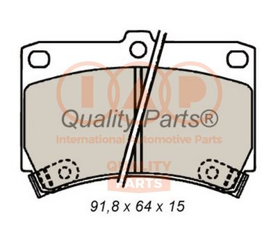 Комплект тормозных колодок, дисковый тормоз IAP QUALITY PARTS 704-21070 для KIA RIO