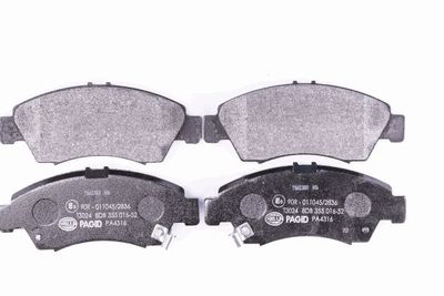 Комплект тормозных колодок, дисковый тормоз HELLA 8DB 355 016-521 для HONDA CITY