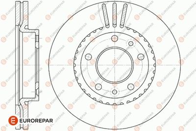EUROREPAR 1642751680 Тормозные диски  для KIA CARNIVAL II (GQ) 2.5 V6