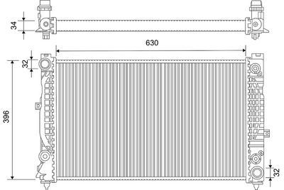 RADIATOR RACIRE MOTOR VALEO 735159
