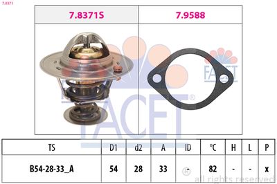 TERMOSTAT LICHID RACIRE FACET 78371