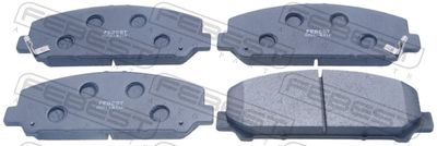 Комплект тормозных колодок, дисковый тормоз FEBEST 0201-R51F для INFINITI QX56