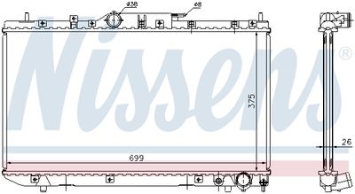 RADIATOR RACIRE MOTOR NISSENS 64643A 4