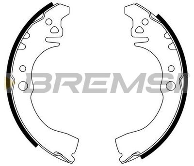 Комплект тормозных колодок BREMSI GF0676 для DAIHATSU SIRION