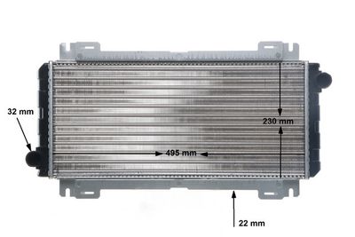 RADIATOR RACIRE MOTOR MAHLE CR619000S 11