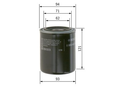 Oil Filter 0 986 452 005