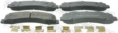 Комплект тормозных колодок, дисковый тормоз FEBEST 2101-F150V2F для FORD USA F-150