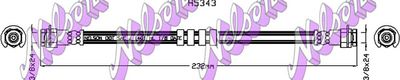 Тормозной шланг KAWE H5343 для PLYMOUTH SUNDANCE