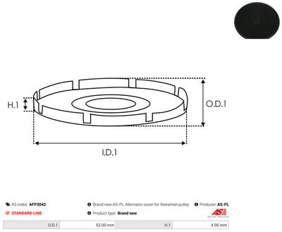 FULIE ALTERNATOR AS-PL AFP3042 1