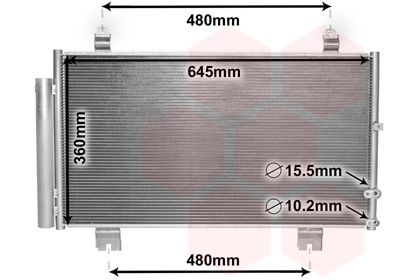 VAN WEZEL 53005653 Радиатор кондиционера  для LEXUS GS (Лексус Гс)