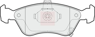 APEC Brake Pad Set, disc brake PAD1011