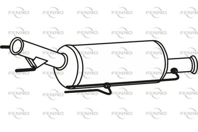 Filtr sadzy / filtr cząstek stałych, układ wydechowy FENNO P9863DPF