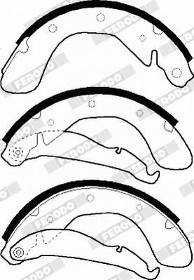 SET SABOTI FRANA FERODO FSB334 3