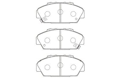 Комплект тормозных колодок, дисковый тормоз KAVO PARTS KBP-2063 для HONDA PRELUDE