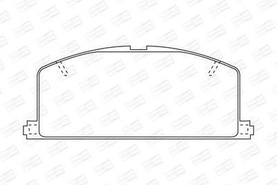 BREMSBELAGSATZ SCHEIBENBREMSE CHAMPION 572255CH 1