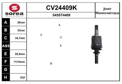 GELENKSATZ ANTRIEBSWELLE