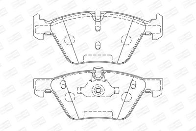 BREMSBELAGSATZ SCHEIBENBREMSE CHAMPION 573151CH 1