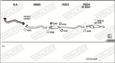 Изпускателна система WALKER OP40166B