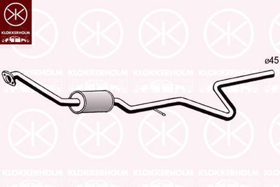 KLOKKERHOLM Vidurinis duslintuvas