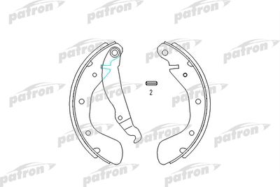 Комплект тормозных колодок PATRON PSP334 для CHEVROLET CORSA