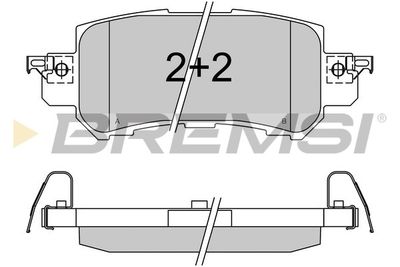 Комплект тормозных колодок, дисковый тормоз BREMSI BP3536 для MAZDA CX-3