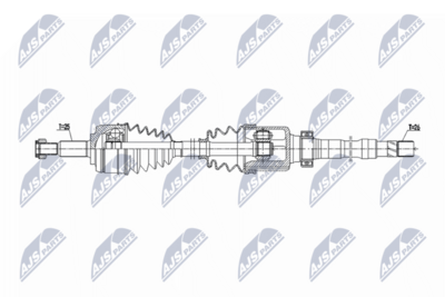 Wał napędowy NTY NPW-RE-216