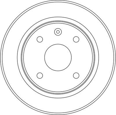 Brake disc Voor Links/Rechts past: CHEVROLET EPICA, EVANDA, LACETTI, REZZO  DAEWOO EVANDA, MAGNUS, TACUMA / REZZO 1.4-2.5 09.00-