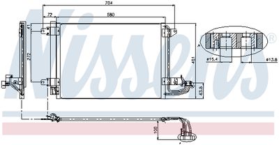 CONDENSATOR CLIMATIZARE NISSENS 94684 6