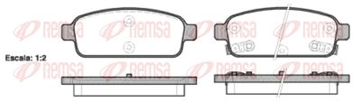 KAWE 1432 02 Тормозные колодки и сигнализаторы  для OPEL CASCADA (Опель Каскада)