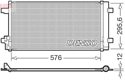 Конденсатор, кондиционер DENSO DCN32069 для AUDI A1