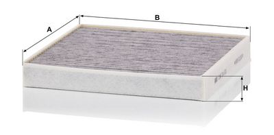 Cabinefilter met actieve kool past: BMW 1 (F70), 2 GRAN COUPE (F74), 2 (U06), X1 (U11), X2 (U10)  MINI (F66, F65), (F67), COUNTRYMAN (U25) 1.5-Electric 11.21-