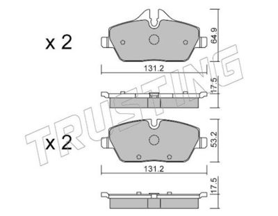 SET PLACUTE FRANA FRANA DISC TRUSTING 6800