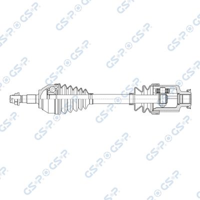 полуоска GSP 256560