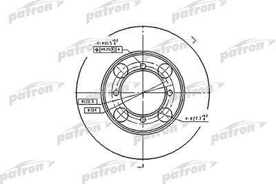Тормозной диск PATRON PBD1428 для HYUNDAI COUPE