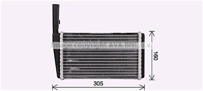 Теплообменник, отопление салона AVA QUALITY COOLING AU6232 для LAND ROVER DEFENDER