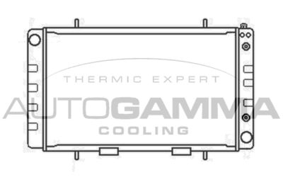 Радиатор, охлаждение двигателя AUTOGAMMA 104660 для LAND ROVER 90