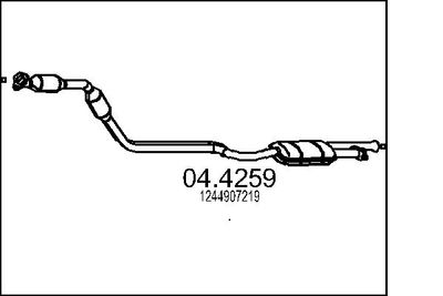 Катализатор MTS 04.4259 для MERCEDES-BENZ 124