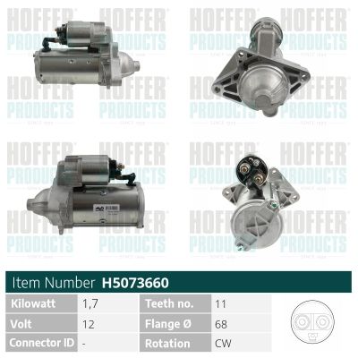 стартер HOFFER H5073660