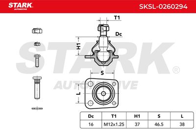 Шарнири STARK SKSL-0260294