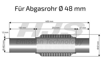 TEAVA FLEXIBILA ESAPAMENT HJS 83008541 1