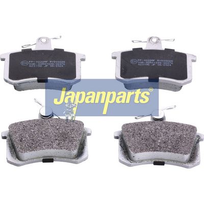 JAPANPARTS Stabdžių trinkelių rinkinys, diskinis stabdys