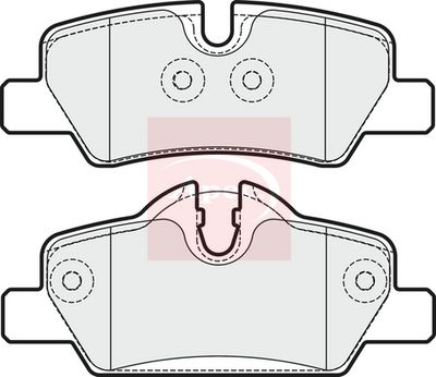 APEC Brake Pad Set, disc brake PAD2029