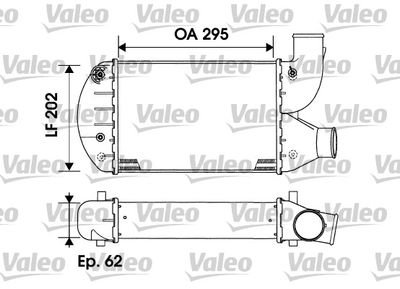 VALEO 817883 Інтеркулер для FIAT (Фиат)