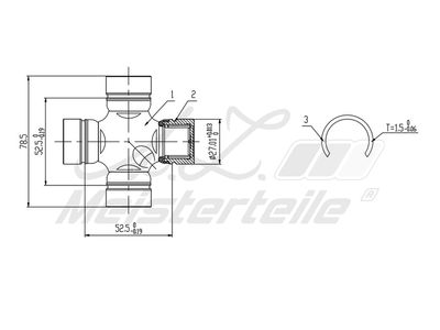 Шарнир, карданен вал A.Z. Meisterteile AZMT-42-041-1018