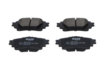 комплект спирачно феродо, дискови спирачки Kavo Parts KBP-9162