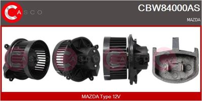 Вентилятор салона CASCO CBW84000AS для MAZDA 6